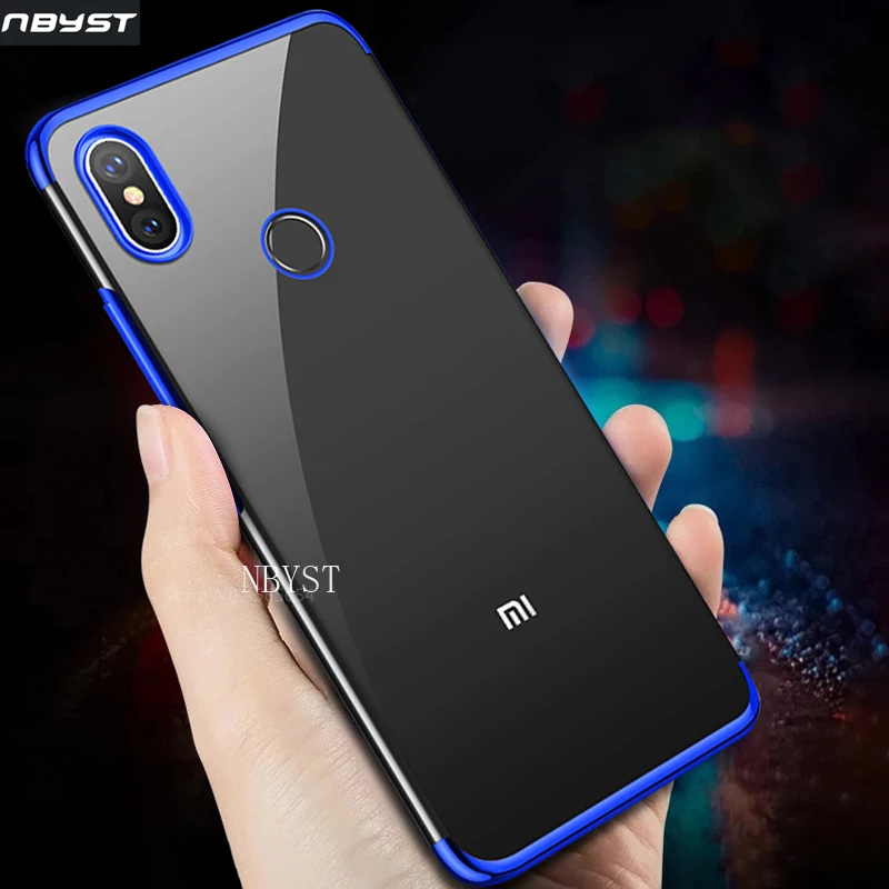 

Case for Xiaomi NOTE4 4X global Version TPU Silicon Case for Xiaomi Redmi note4 PRO 5A PRIME 6 7 PRO K20 Cover Plating Clear