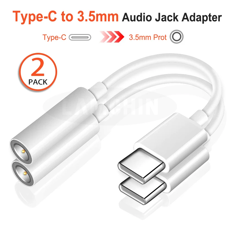 2 шт. адаптер для наушников с USB C на 3 5 мм | Мобильные телефоны и аксессуары