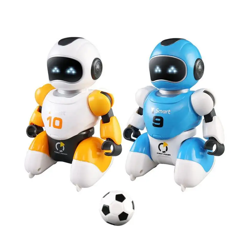 2 шт футбольные Роботы RC интеллектуальный пульт дистанционного управления футбольный робот пение и танцы usb зарядка Игрушки для мальчиков Рождественский подарок - Цвет: 2pcs robot