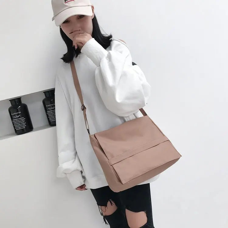 

2018 New Style Students Korean-style Harajuku Ulzzang Hong Kong Style Bag Women's Shoulder Laziness SaiL Cloth Bag WOMEN'S Singl