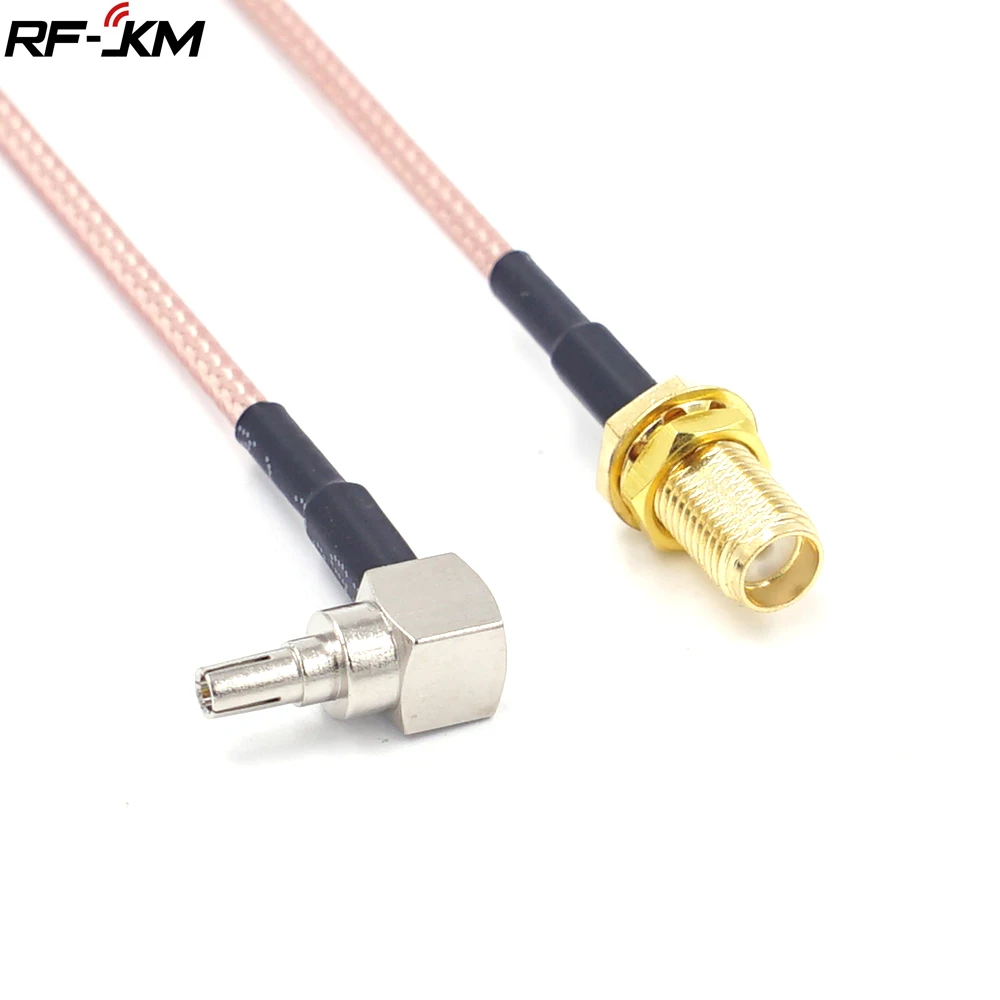 Гнездовой разъем SMA К CRC9 коаксиальный кабель RG316 с прямым углом 15 см для модема HUAWEI