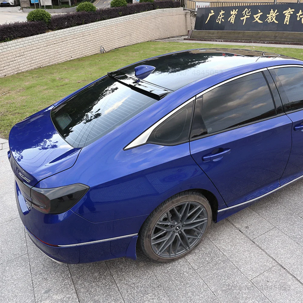 Для Honda Accord спойлер углеродного волокна Топ спойлер на крышке багажника крыло спойлер задней крышки черный спойлер на крыше автомобиля Запчасти