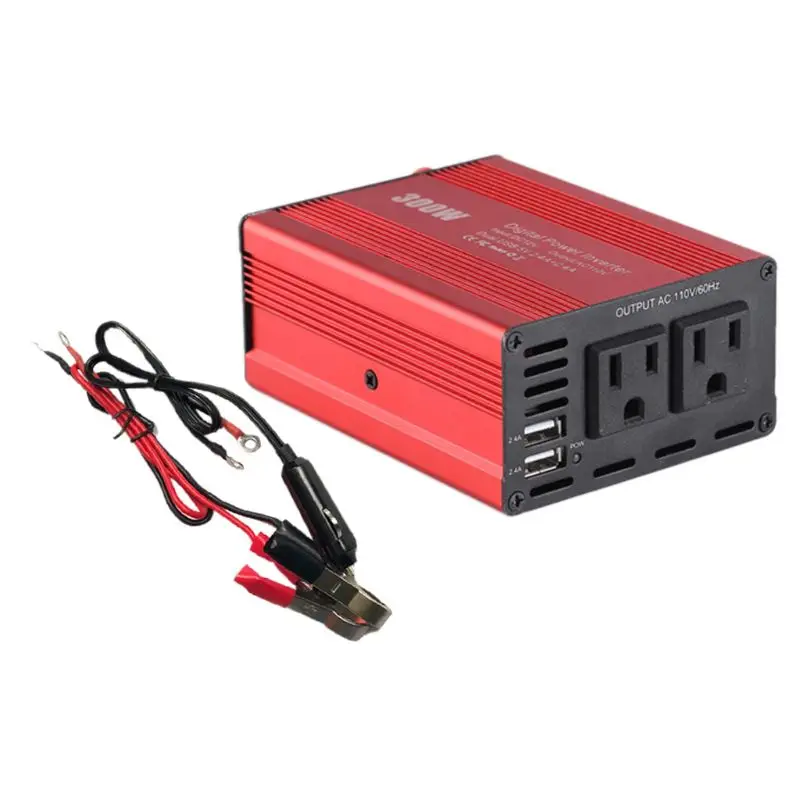 300 Вт автомобильный инвертор DC12V к AC110V/220 V Автомобильное зарядное устройство инверторы мощности H8WE