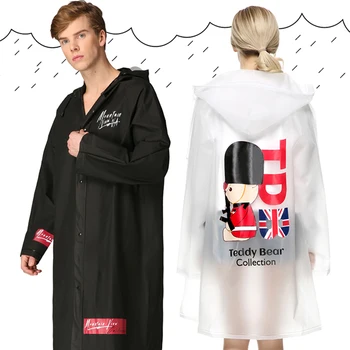 

Ladies Long Raincoat Ladies Waterproof Women Rain Poncho Outdoor Man Rain Gear gabardina mujer Coat Men Raincoats Hooded LZG085