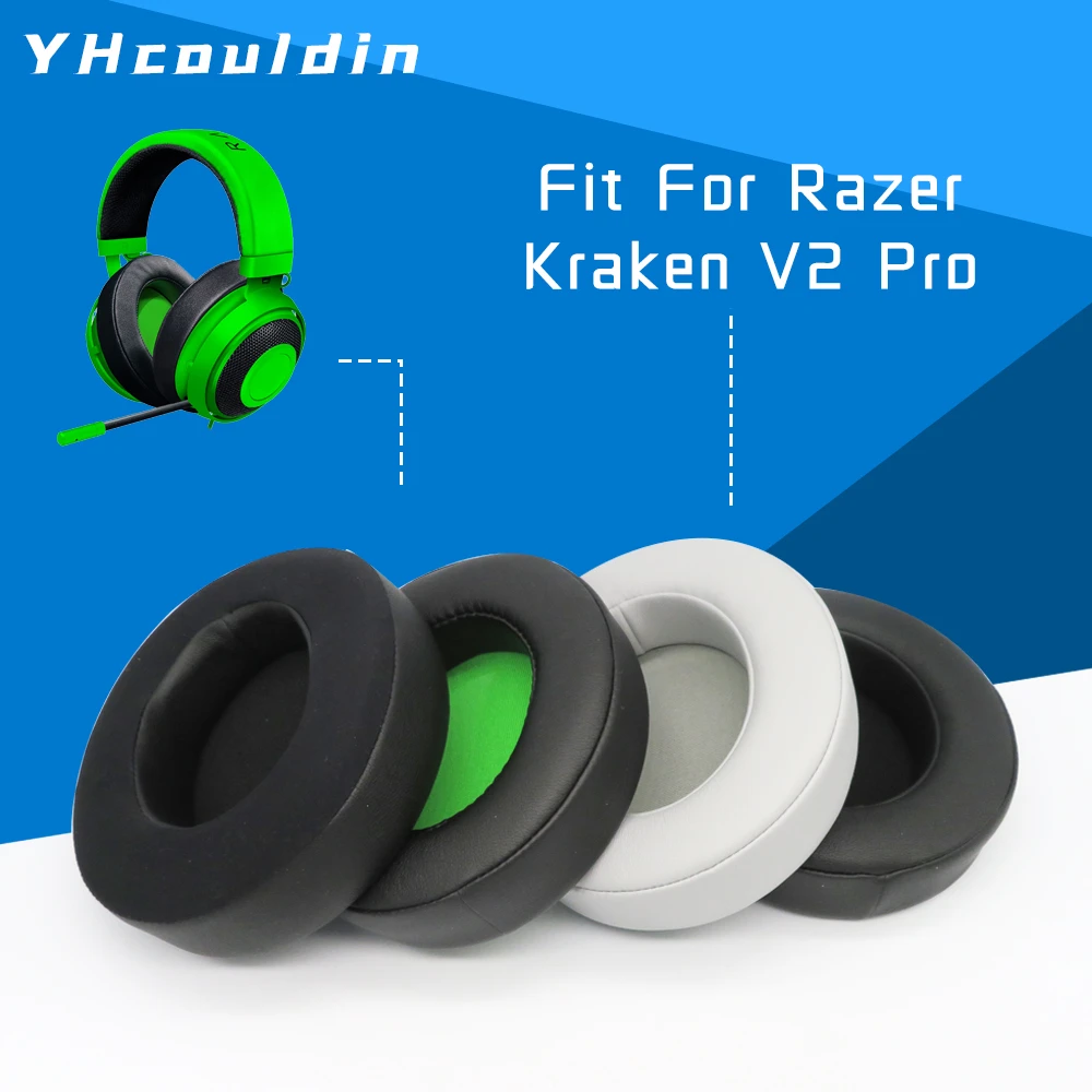 Earpads Ear Pad Cushion Muffs For Razer Kraken Pro V2 Headphone Accessaries Compatible With Kraken 7 1 V2pro Earphone Accessories Aliexpress