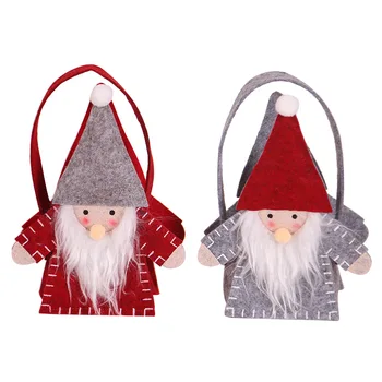 

New Christmas Non-woven Tote Bag Santa Gift Bag Candy Bag Snowflake Crisp Bag For Home New Year Children Gifts Bags