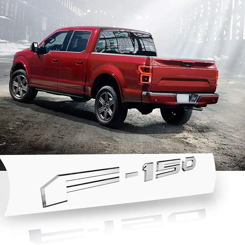 Клей F150 накладные буквы для багажника, 3D эмблема F150, наклейка на заднюю дверь буквы для F150(хром