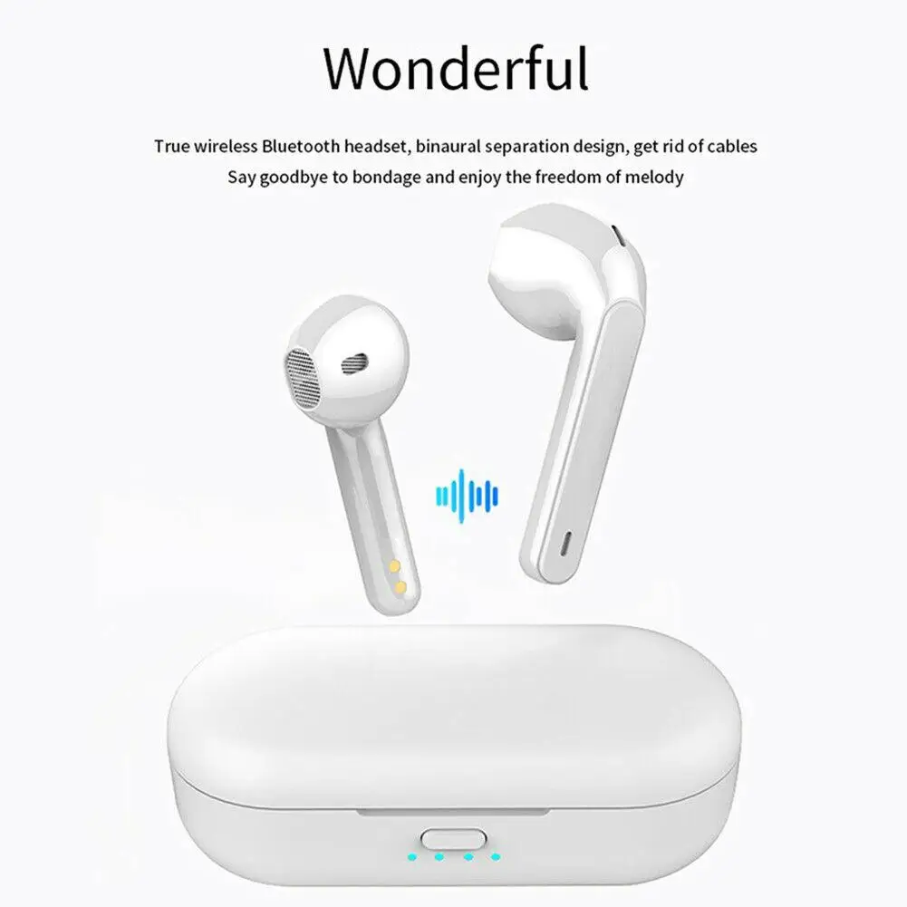 Bluetooth Wireless Headset HiFi Bass Earphones TWS Sport Earbuds for iPhone Android Samsung Note 10 9 8 LG Motorola E G
