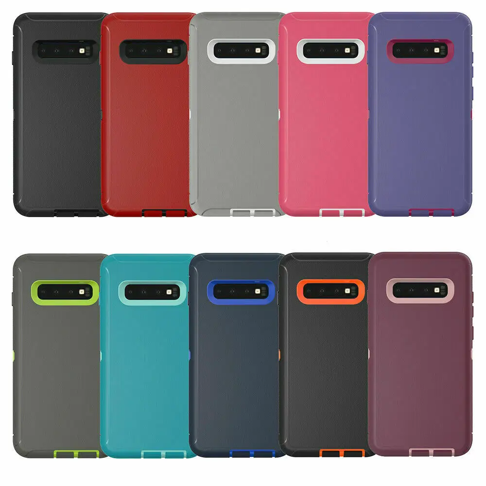 Сверхпрочная Защита для Samsung Galaxy S8 S9 S10 Plus S10 Lite Note 10 9 8 сверхмощный Гибридный противоударный чехол с зажимом