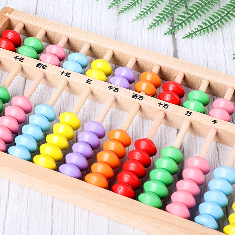 Бук 13 abacus деревянный abacus Начальная школа дети учатся учебные пособия по математике деревянные Обучающие игрушки китайский abacus