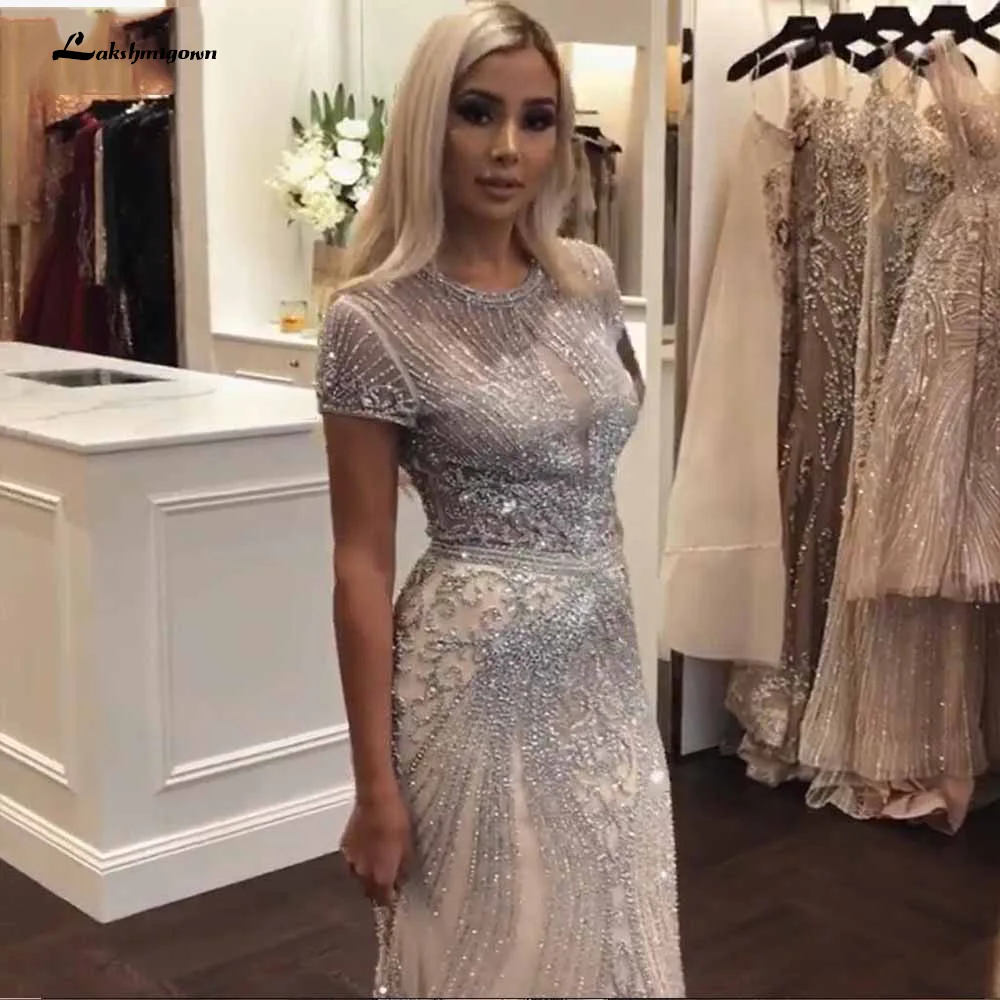 Lakshmigown,, роскошные стразы, Обнаженная Русалка, вечернее платье, длинные, вечерние, пышные платья, Полный алмаз, официальное вечернее платье