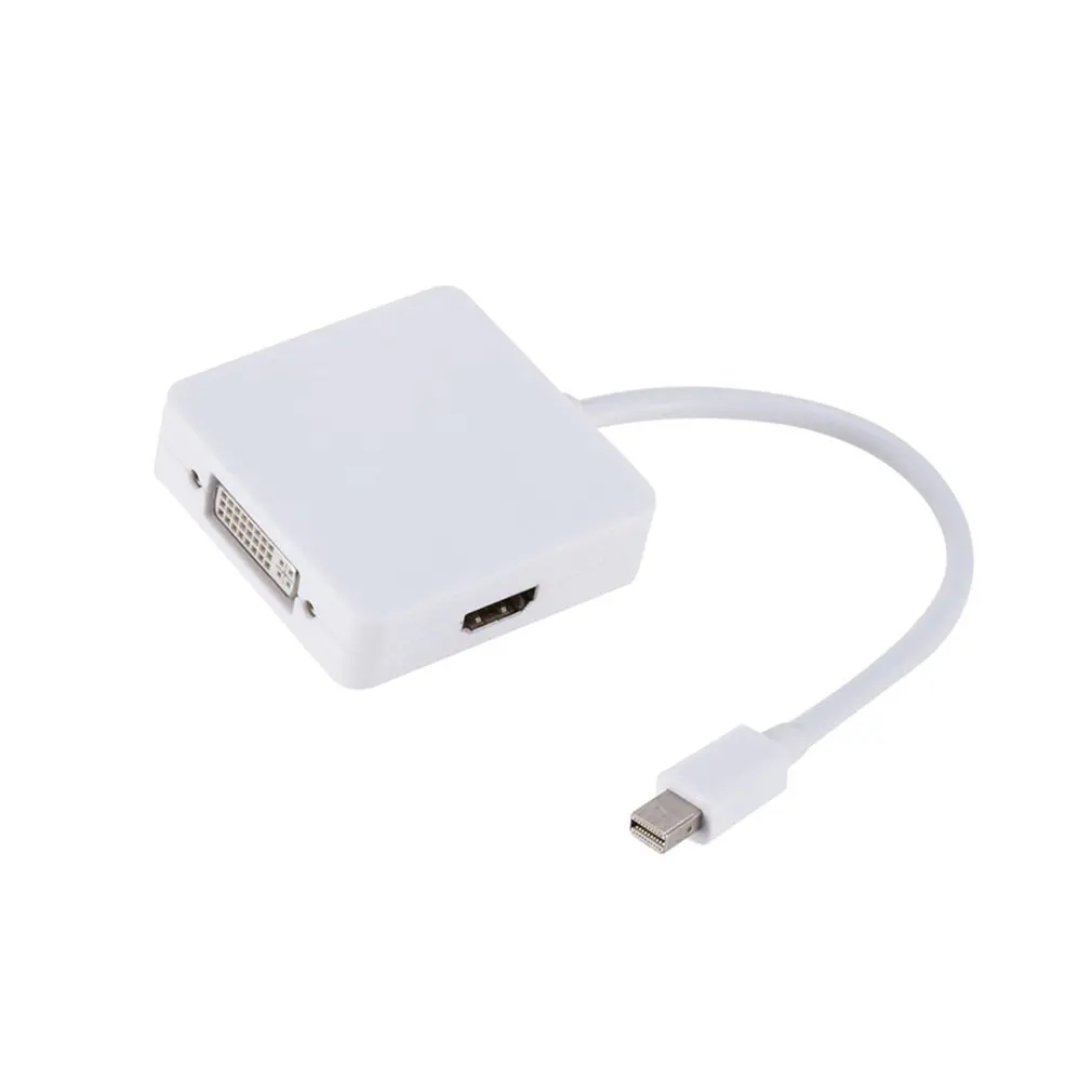 3 в 1 мини дисплей порт DP Thunderbolt к DVI VGA HDMI Кабель-адаптер для MacBook Pro Air Аксессуары