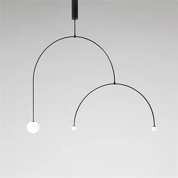 

Post-Modern Minimalist Led Chandeliers Living Room Bedroom Balance Chandelier Lighting Scandinavian Home Decor Light Fixtures