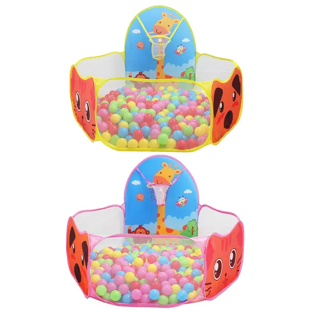 Portable Baby Playground Playpen for Children Play Tent Cartoon Ball Pit Pool Foldable Outdoor Indoor Sports Educational Toy Kid 2