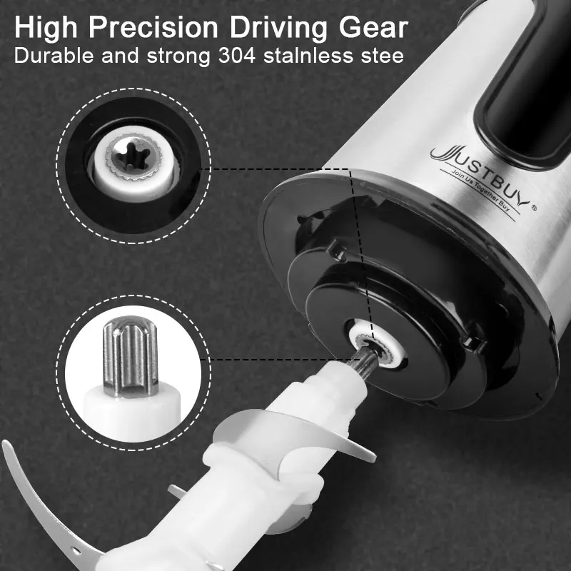 Factory price 500W 2 Speed Stainless steel 2L Capacity Electric Chopper Meat Grinder Mincer Food Processor Slicer-2