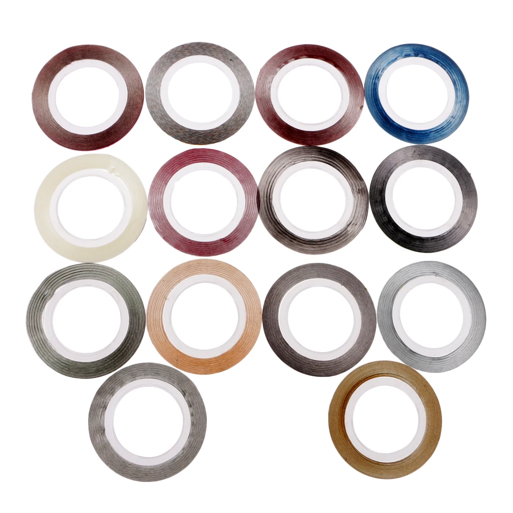 

14pcs Tying Materials Streamer Body Adhesive Flash Tape For Lure DIY