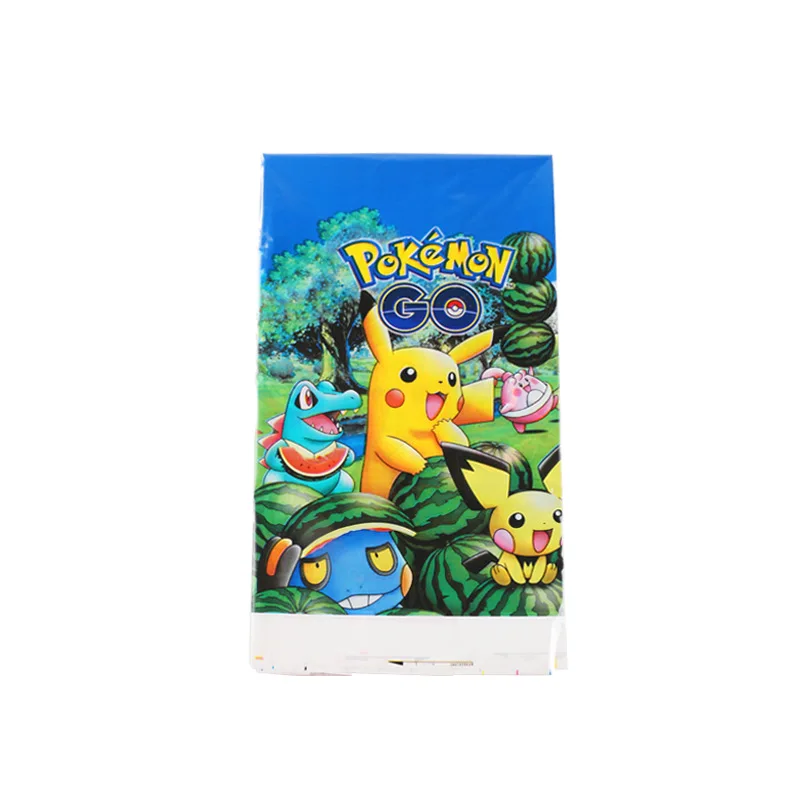 Tablecloth(1Pcs) Пикачу Покемон тематический детский коробочка для конфет на вечеринку одноразовая Салфетка Бумажная чашка скатерть на день рождения принадлежности для детского душа - Цвет: Tablecloth(1Pcs)