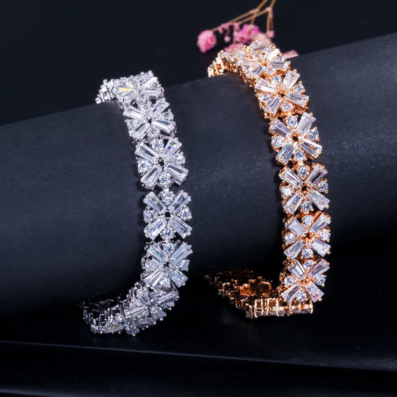 PANSYSEN очаровательные 18 см роскошные браслеты из стерлингового серебра 925 пробы для женщин AAA циркон Кристал для свадьбы, помолвки, женский браслет, подарки