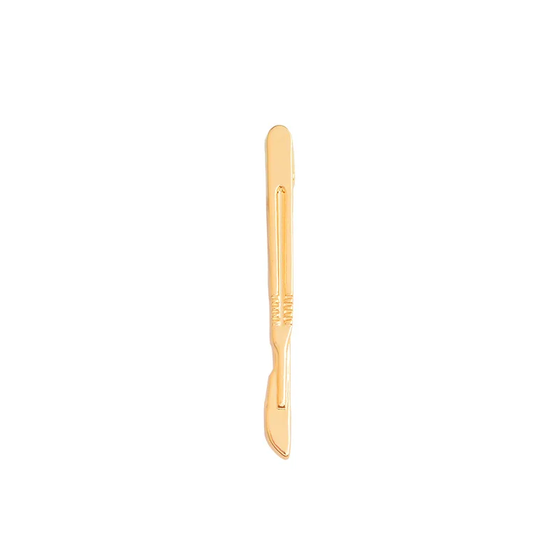 Gold Silver Scalpel Brooch for Surgeon Doctors Student Metal Anatomy Surgical Tools Pin Buckle Medical Jewelry Graduation gift | Украшения