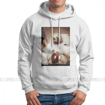 

Men's Sloth Astronaut Hoodie Printed 100% Cotton Sweatshirt Cool Hooded Tops