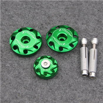 Для Kawasaki Z1000SX NINJA 1000 2010- 2013 CNC Алюминиевый Мотоцикл Обтекатель Болты Крышки Отверстия рамы Винт - Цвет: Green