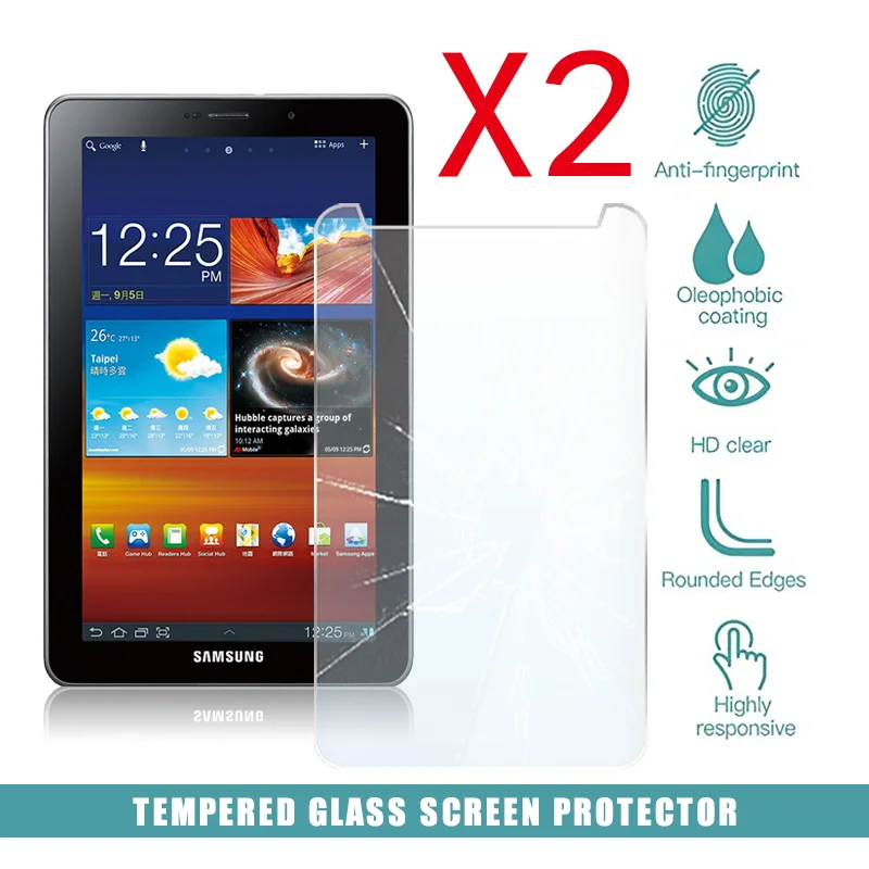 Cover Protettiva Per Schermo In Vetro Temperato Per Tablet 2 Pezzi Per Samsung Galaxy Tab 7.7 P6800 Pellicola Temperata Antigraffio Hd