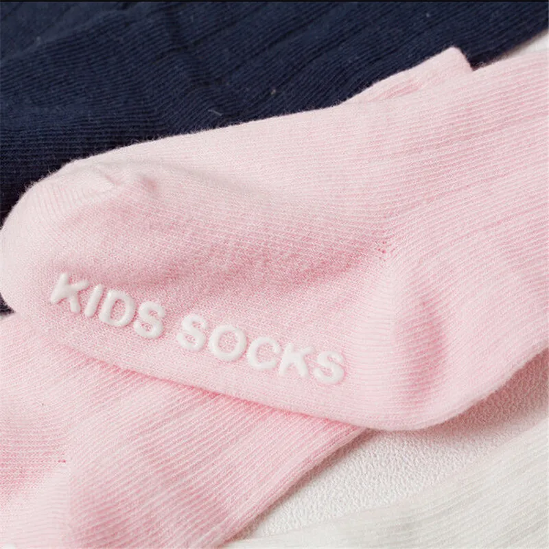 Baby Cartoon Cat Ear Printed Socks Fashion Baby Girl Boy Cotton Sock Newest Toddler Unisex Knee High Pink/White/Navy Socks