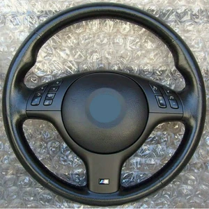 Image 2 - Black Suede Hand stitched Car Steering Wheel Cover for BMW E46 M3 330i E39 540i 525i 530i 330Ci 2001 2002 2003