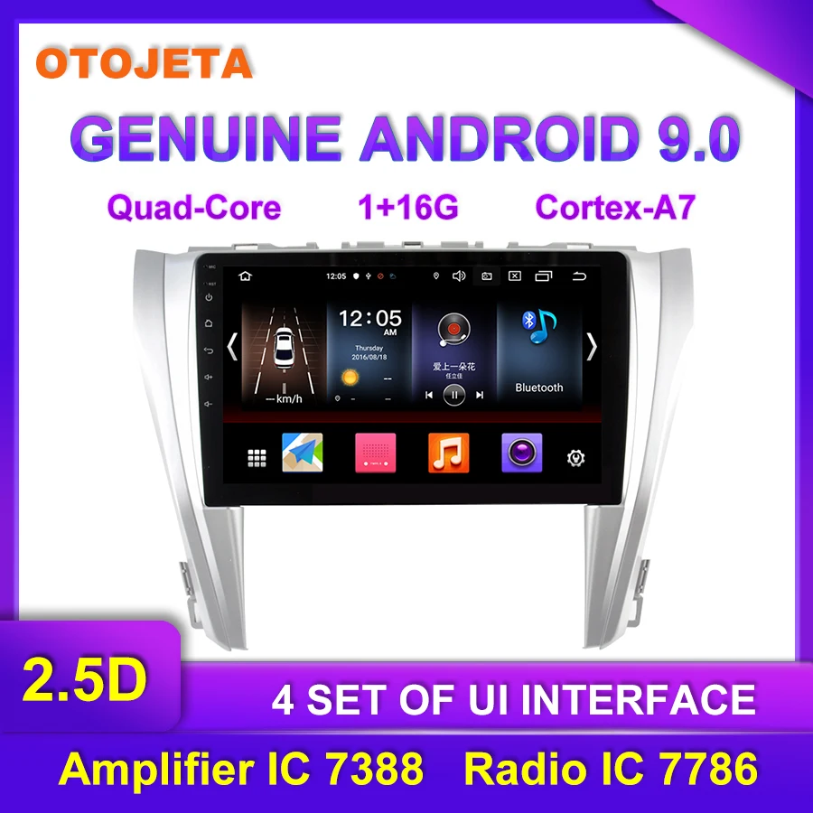 

Factory direct sales OTOJETA Android 9.0 Car Multimedia Radio For Toyota Camry 2015 2016 Car Video tape recorder GPS Navigation