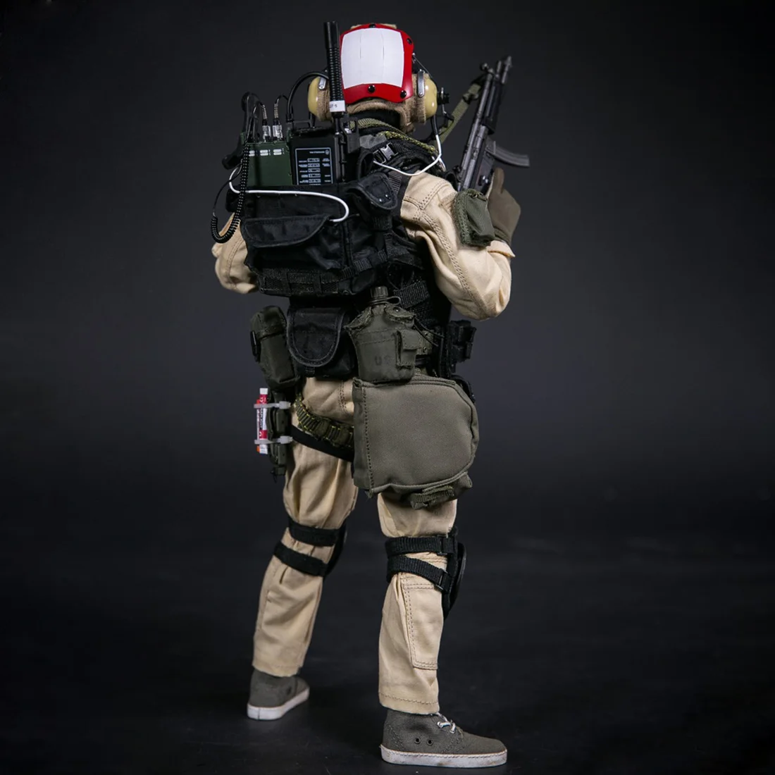 1/6 30 см солдатская модель костюм реалистичный головной убор DIY ручной работы морской котики капитан экшн и игрушечные фигурки-красный шлем