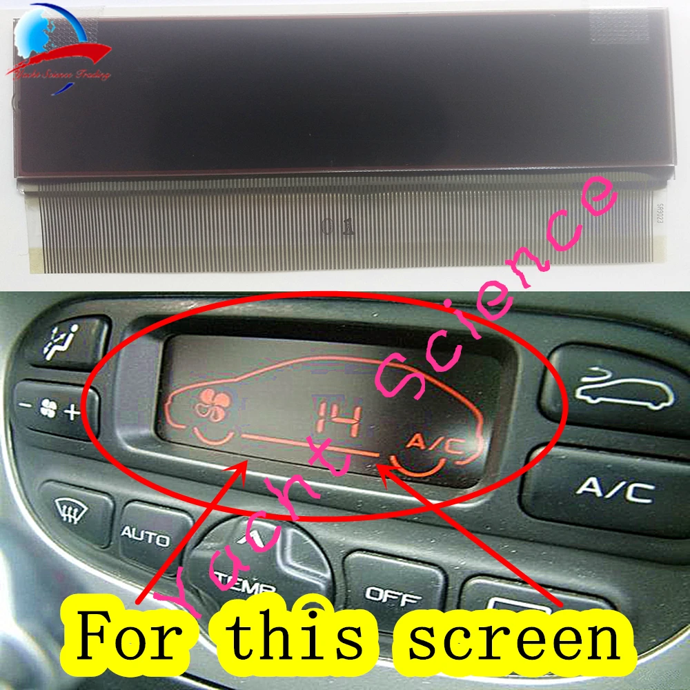Автомобильный ACC блок ЖК-дисплей климат контроль пиксель ремонт кондиционер информация экран для peugeot 307 Citroen C5 Xsara Picasso