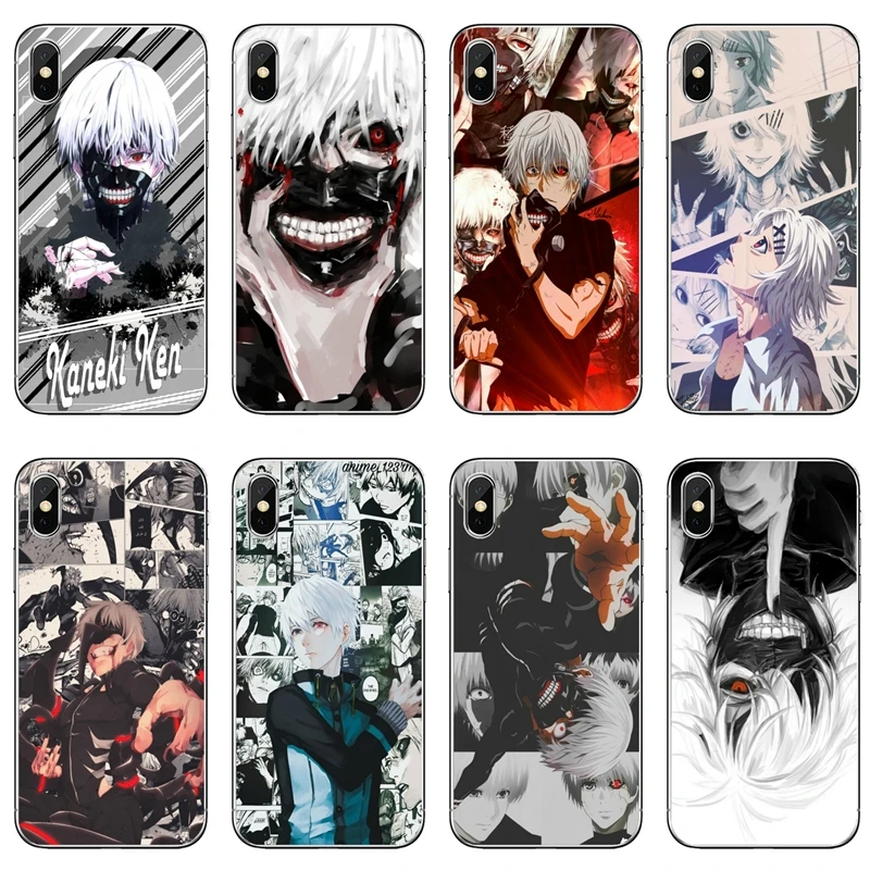 Силиконовый чехол для телефона iPhone 12 11 Pro Max XS XR X 8 7 Plus 6 6S 5 5S SE 2020 с надписью Tokyo Ghoul