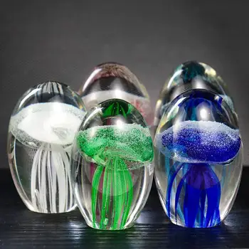 

Desktop Fantasy 3d Jellyfish Crystal Ball With Rainbow Color Light Changing Effects Sensory Jelly Fish Tank Table Decor/Gifts