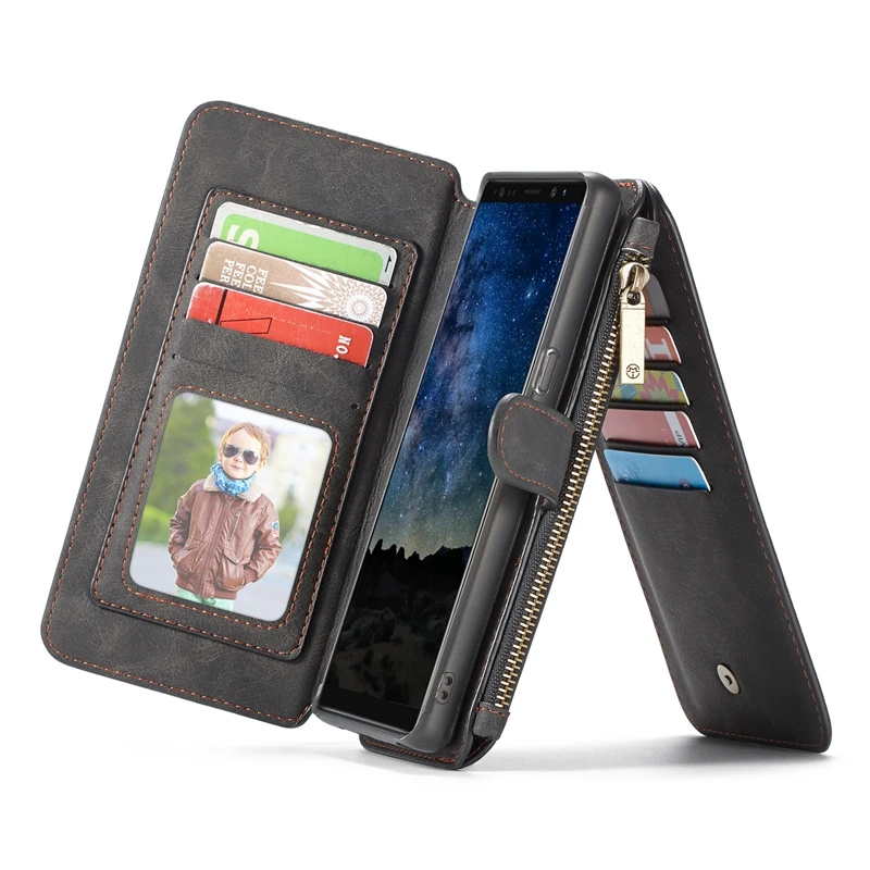 Чехол-Кошелек из искусственной кожи на молнии для Samsung Galaxy Note 20 10 S21 S20 S10 |