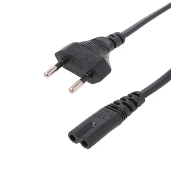 

2-Prong Pin AC EU Power Supply Cable Lead Wire Power Cord For Desktop Laptop M17E