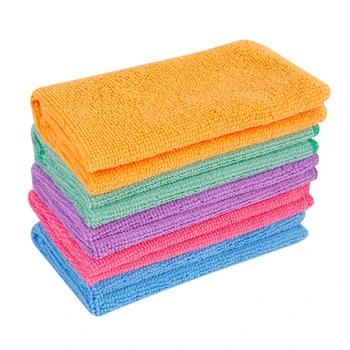 

5pcs Reusable 30x30cm Universal Washable Fingertip Towels Home Soft Face Cloth Towel Set Washcloth Micro Fiber Super Absorbent