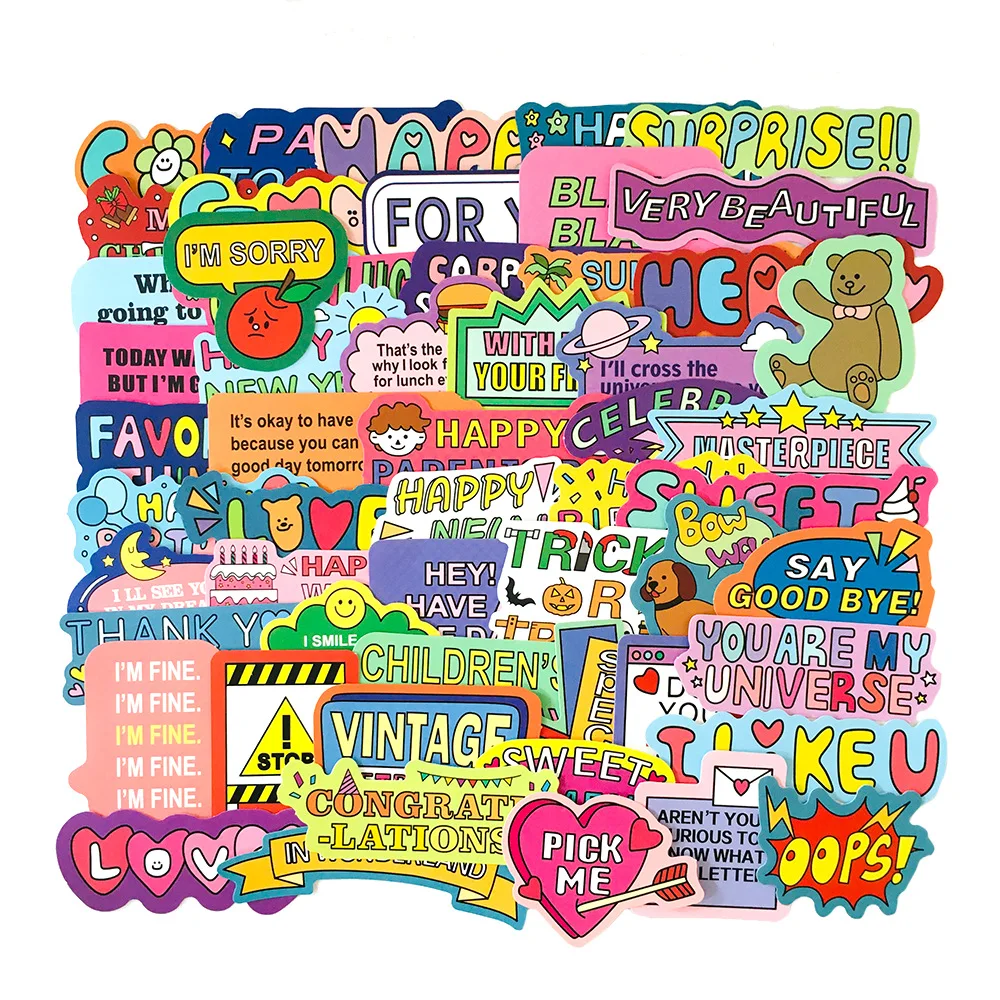 Mixed  Vinyl Sticker For Skateboard Luggage Laptop Decals Waterproof Sory 
