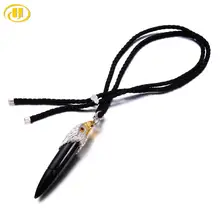 Природные обсидиана и гранат двухцветный 925 пробы Серебряный Орел смелый кулон шпагат, веревки Цепочки и ожерелья Украшения для мужчин подарок на день отца