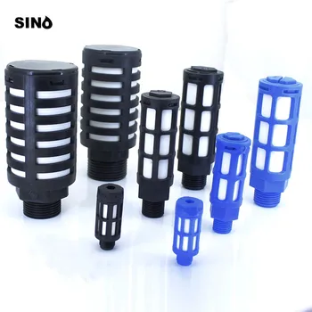 

Pneumatic Plastic Silencer Air Quick Exhaust Muffler Absorb Noise Reduce Filter 1/8" 1/4" 3/8" 1/2" Male Thread Black Blue