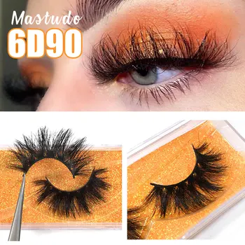 

Mastudo 6D Mink Eyelashes Full Volume False Eyelash Reusable Dramatic Lashes 25mm Fluffy Messy 3D Mink Lashes Wholesale Makeup