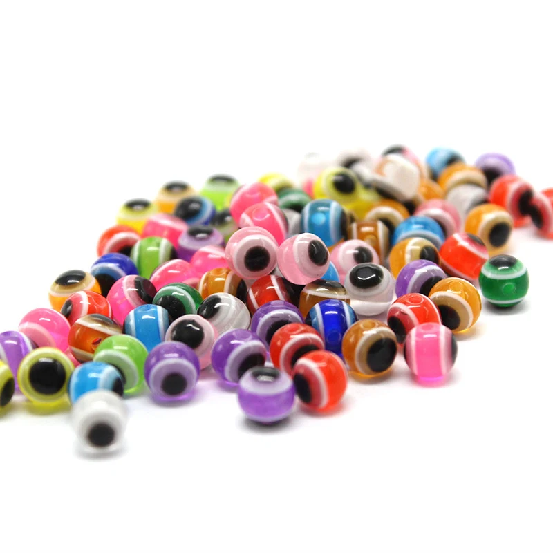 Fish Eye Fishing Beads Mixed Color DIY Kit 50pcs 4/6/8mm