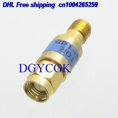 

DHL 20pcs Attenuator SMA 2W 1dBi male to female DC-6.0GHZ 50ohm gold RF Coaxial M/F Attenuator 22ra