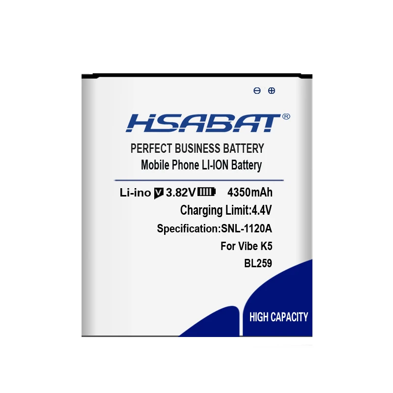 HSABAT 4350 мА/ч, BL259 Батарея для lenovo vibe k5 plus K32C30 K32C36 Батарея Lemon 3 3S vibe k5 A6020a40 A6020 A40 в 6020a40
