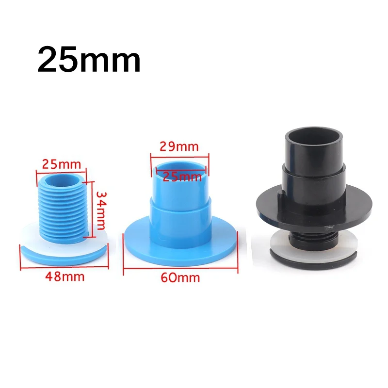 1pc PVC 20mm 25mm Fish Tank Connector Aquarium Elbow Straight Joint Water Tank Drainage Aquarium Water Inlet Outlet
