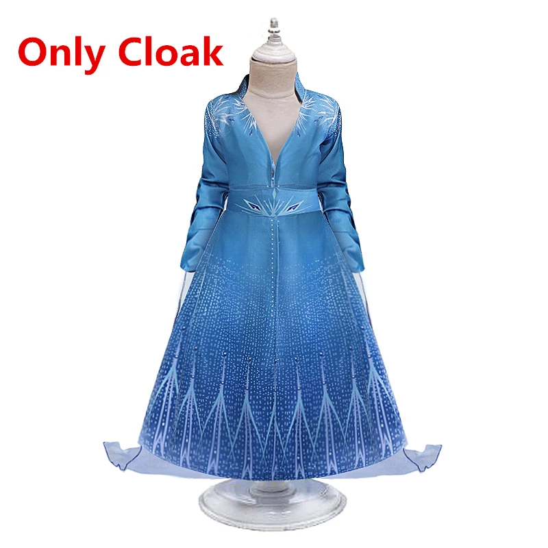 Cosplay Queen Elsa Dresses Elsa Elza Costumes Princess Anna Dress for Girls Party Vestidos Fantasia Kids Girls Clothing Elsa Set