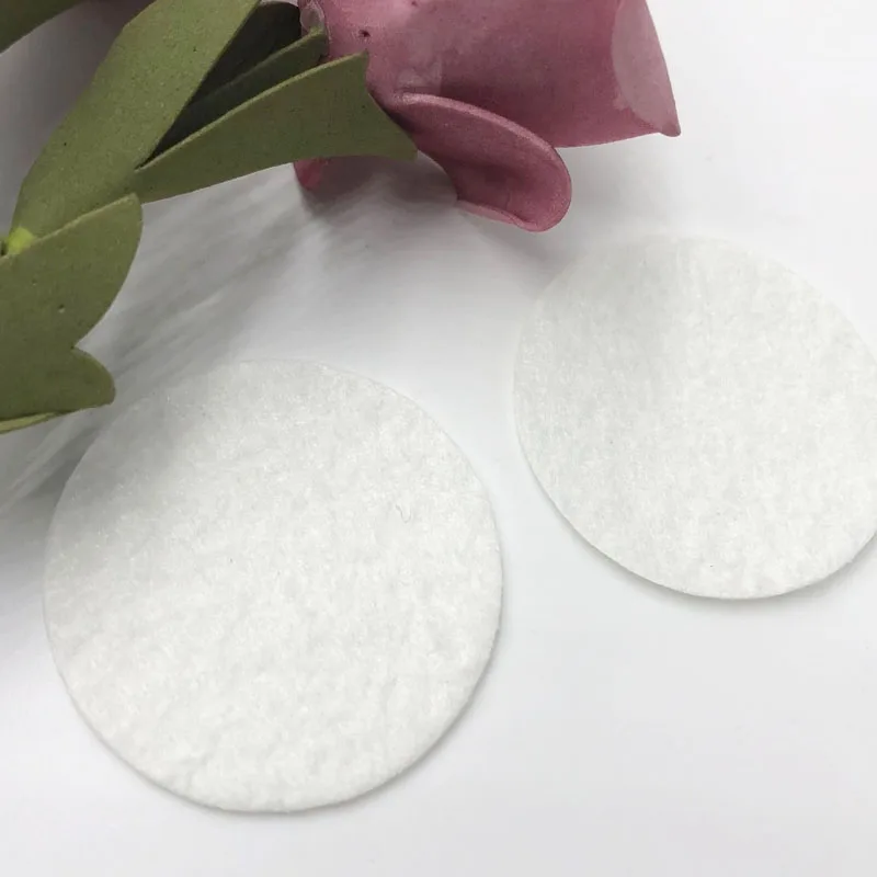Pack of 50 Black and White Felt Circle Appliques in Various Sizes