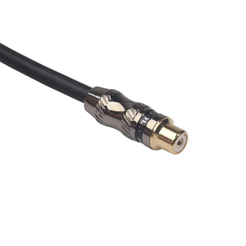 3,5 мм на 2RCA кабель, позолоченный [медный корпус] [сверхмощный] 3,5 мм штекер на 2 RCA Женский стерео аудио адаптер кабель-удлинитель