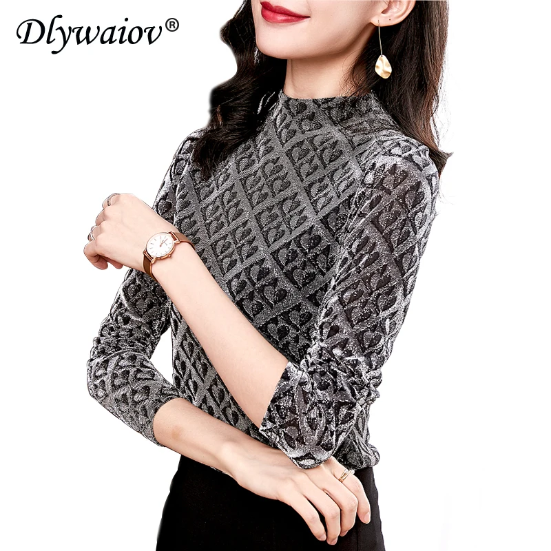 

High quality Blouse Female 2020 O-neck Long sleeve Women shirts Autumn Tops fashion blouses Ladies Base shirt winter Pull femme