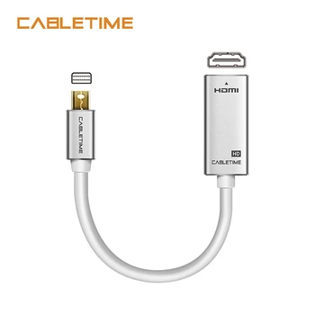 

Cabletime Mini Display port to HDMI Adapter M/F 1080P Thunderbolt Mini DP to HDMI for MacBook Pro Air iMac projector N169