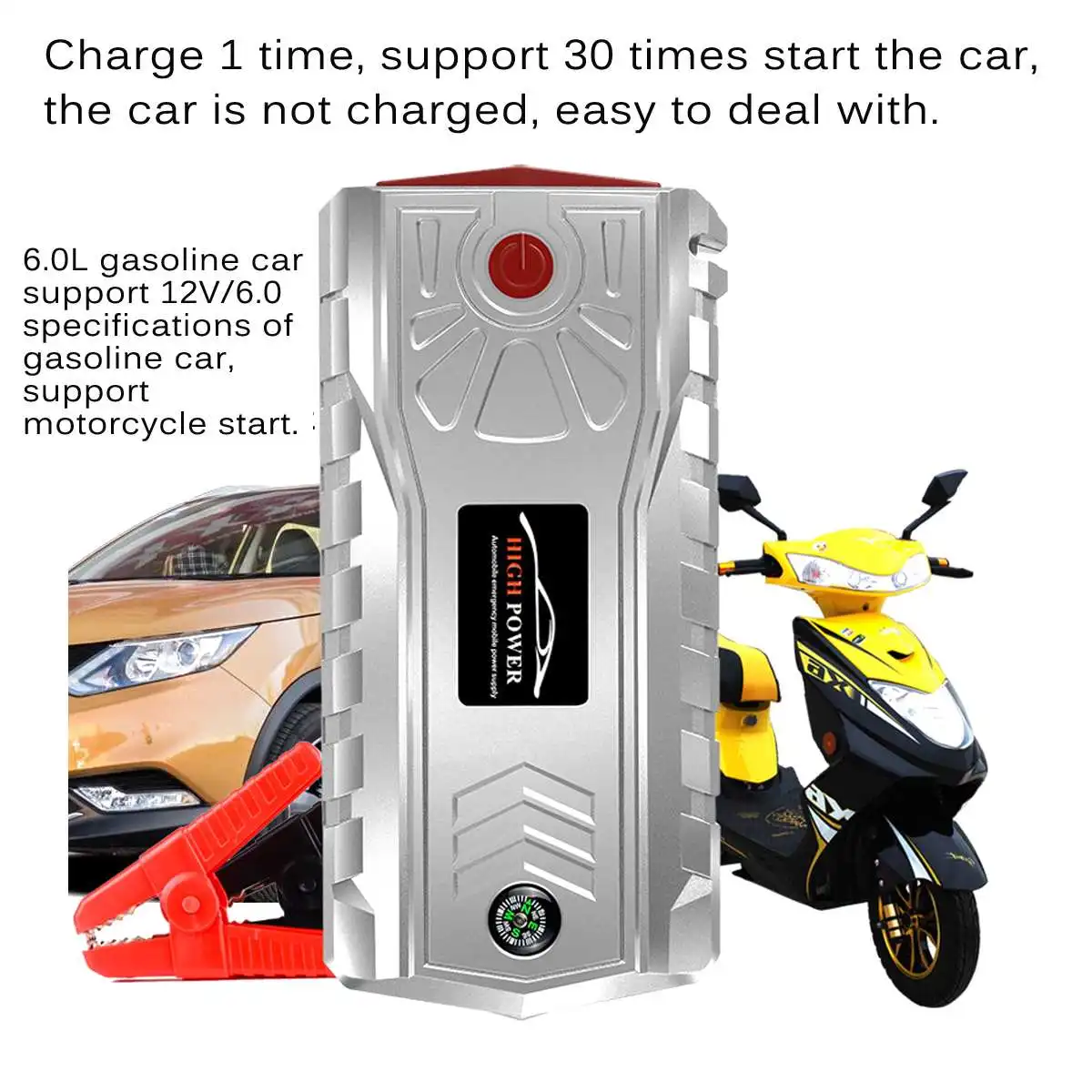 12V JX33 смарт-чип 95600 мАч автомобильное пусковое устройство, светодиодный мульти-функциональный Портативный автомобиля Мощность банк аварийного запуска Мощность